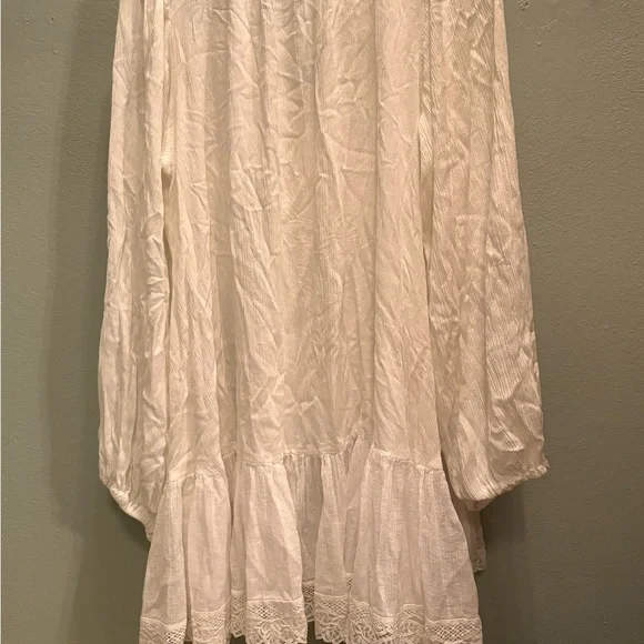 Free People White Ruffled Tunic - Picture 4 of 6